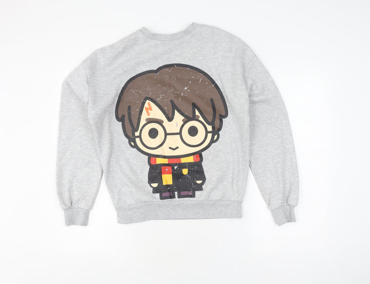 Harry Potter Women's Grey Pullover Sweatshirt 2XS