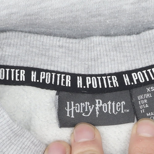 Harry Potter Women's Grey Pullover Sweatshirt 2XS