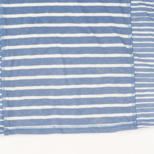 White Stuff Women's Blue Striped Tunic T-Shirt Size 8