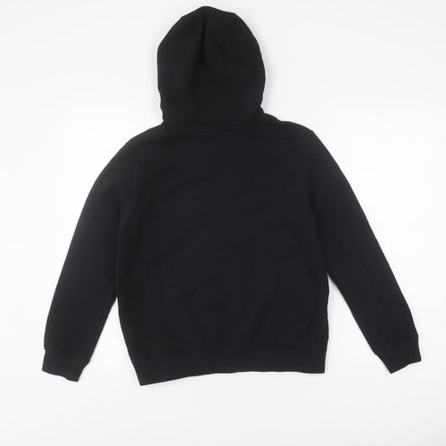Nike Boys Black Hooded Pullover Football Hoodie, 12-13 Years