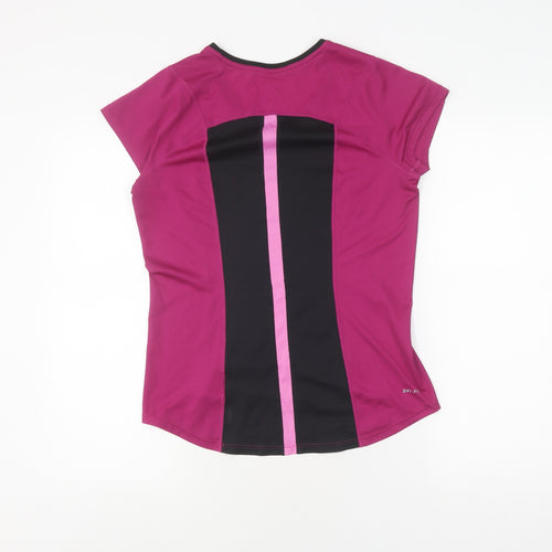 Nike Women's Pink Running T-Shirt, Size M, Moisture Wicking