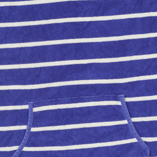 Joules Boys Blue Striped Hooded Rash Guard 11-12 Years