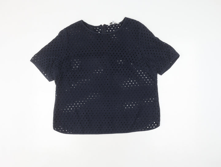 Jasper Conran Women's Black Lace Blouse Size 18