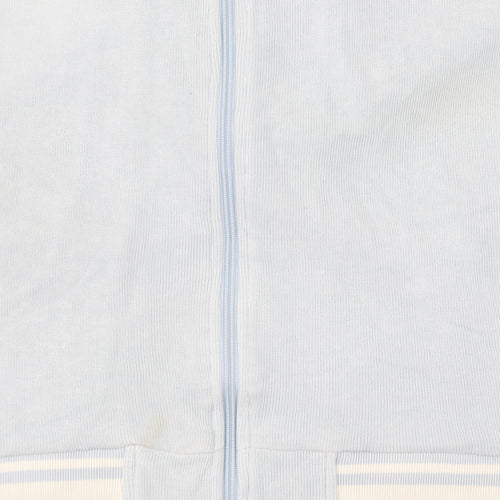 Puma Men's Blue XL Full Zip Hoodie, Logo Accent, Knit