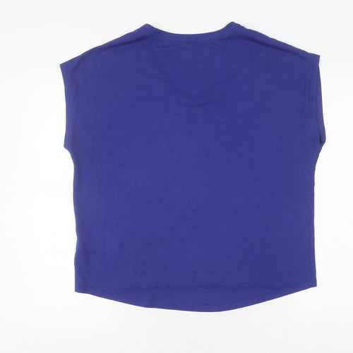 Nike Women's Blue Sleeveless Dri-FIT T-Shirt L