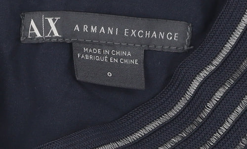 Armani Exchange Women's Black Midi A-Line Skirt XS