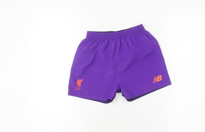 New Balance Boys Purple Athletic Football Shorts 4-5Y