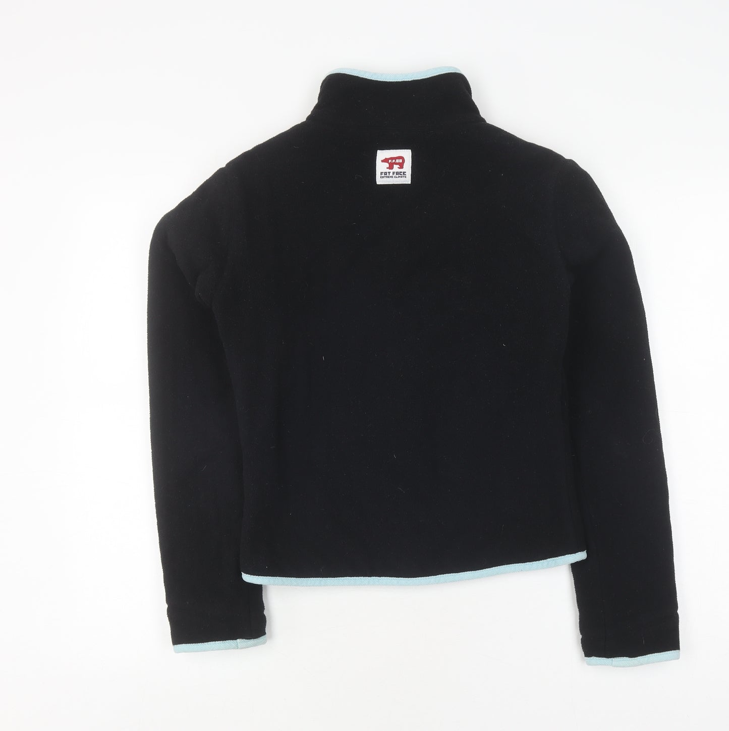 Women's Black Fleece Jacket S Full Zip Casual