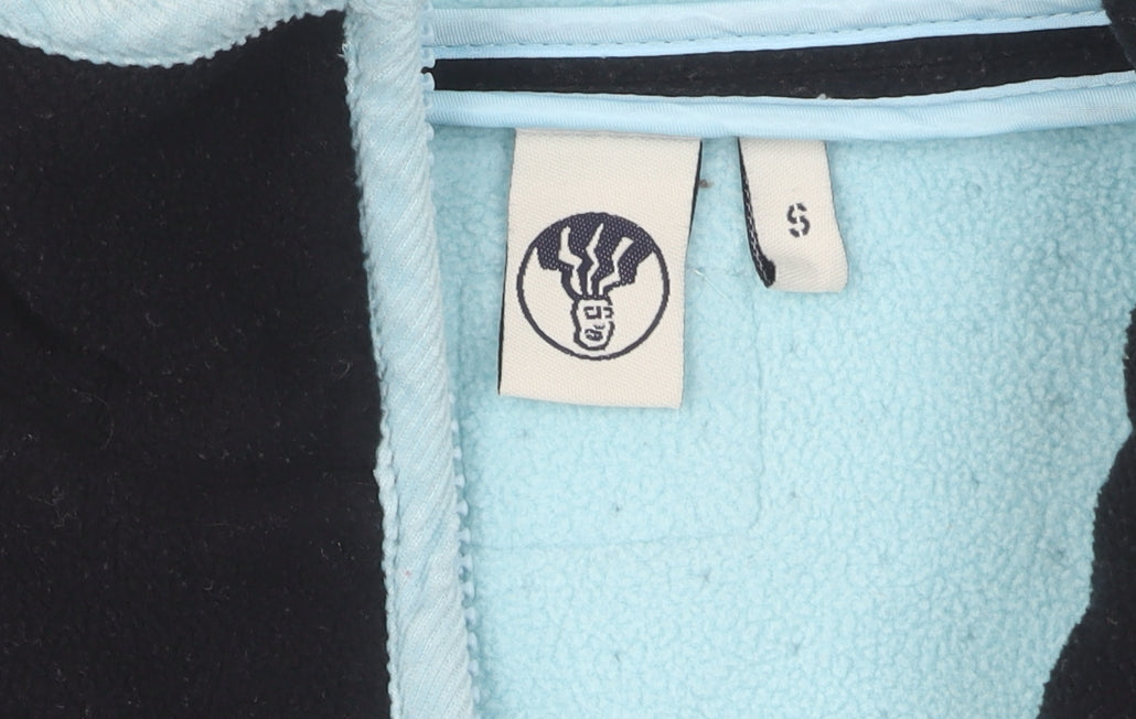 Women's Black Fleece Jacket S Full Zip Casual