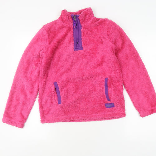 Gelert Girls Pink Fleece Pullover Sweatshirt, 13 Years