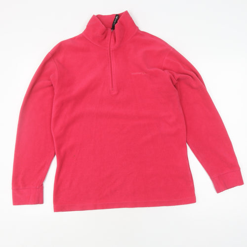 Trespass Pink Unisex High Neck Fleece Hoodie L