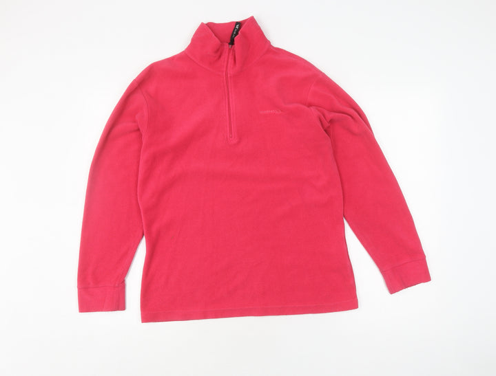 Trespass Pink Unisex High Neck Fleece Hoodie L