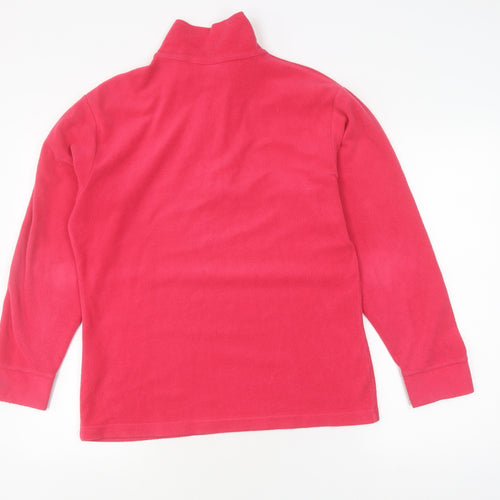 Trespass Pink Unisex High Neck Fleece Hoodie L