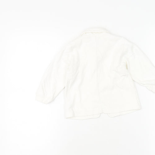 DKNY White Unisex Baby Full Zip Jumper, 9-12 Months