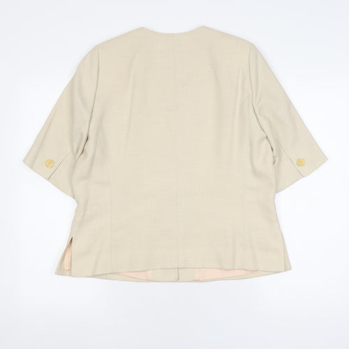 Viyella Women's Beige Suit Jacket, Size 14