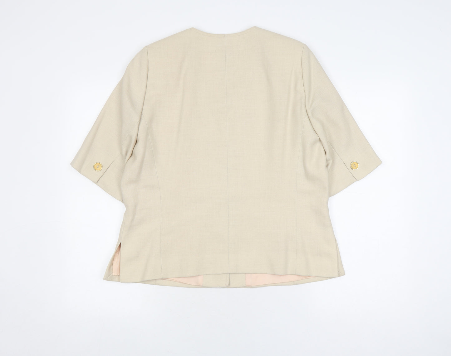Viyella Women's Beige Suit Jacket, Size 14