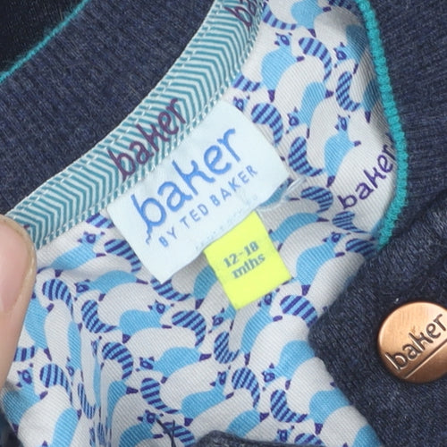 Baker by Ted Baker Blue Cardigan 12-18 Months Unisex Baby