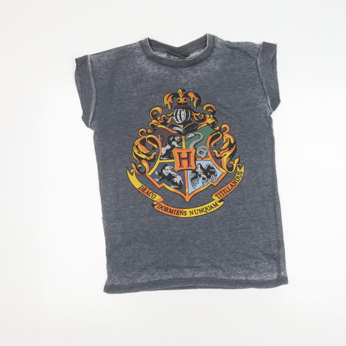 Harry Potter Grey T-Shirt, Size 6, Unisex Casual Tee