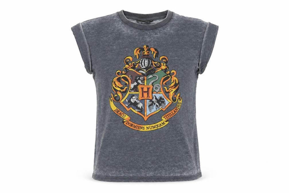 Harry Potter Grey T-Shirt, Size 6, Unisex Casual Tee