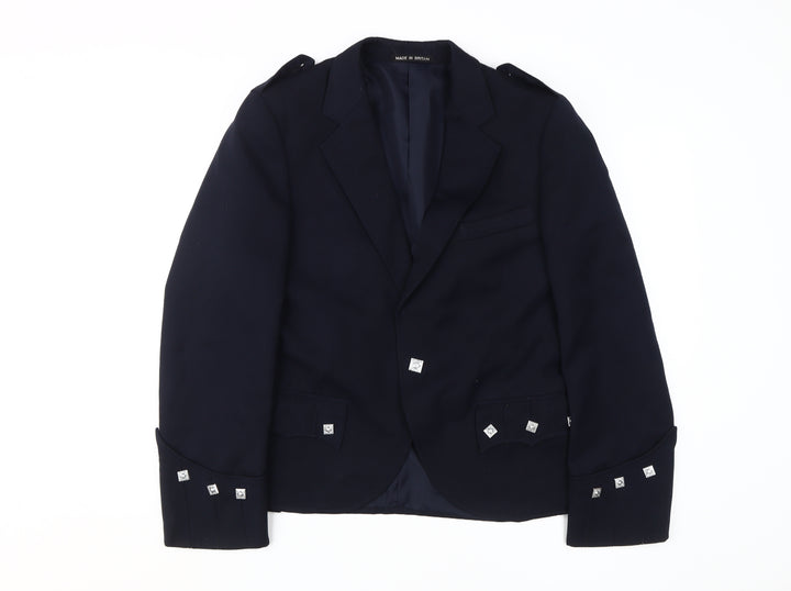 Geoffrey Tailor Black Suit Jacket, Regular Fit, Size 30