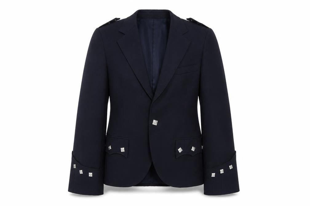 Front view of Geoffrey Tailor Black Suit Jacket, Regular Fit, size 30
