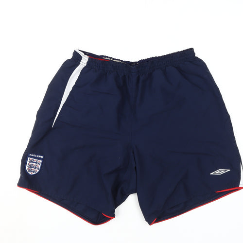 Umbro Men's XL Blue Football Athletic Shorts