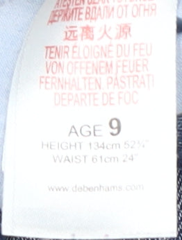 Blue Zoo Boys Blue Straight Jeans Age 9 Regular Fit