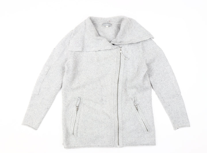 Mint Velvet Women's Grey Full Zip Jumper Size 10