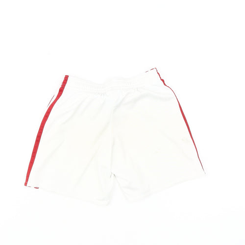 Adidas Boys White Football Shorts Athletic 5-6 Years