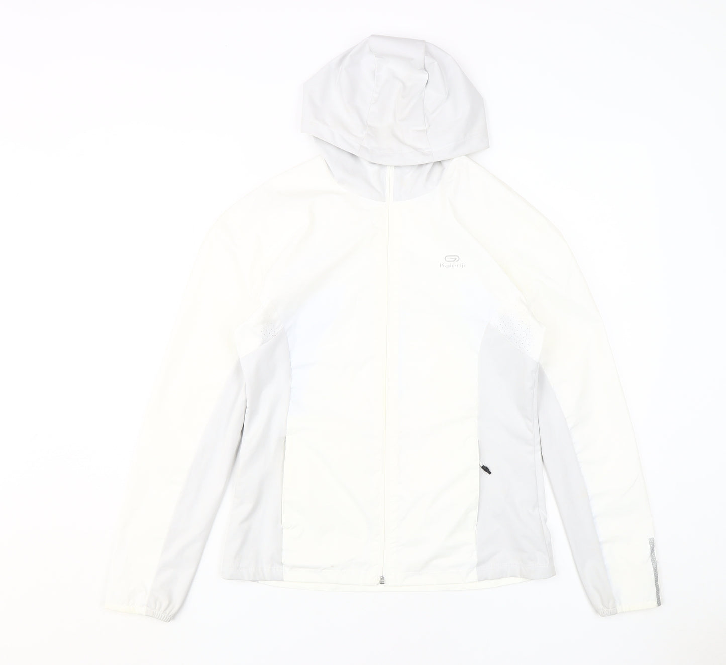 Decathlon Women's White Waterproof Rain Coat Jacket 8