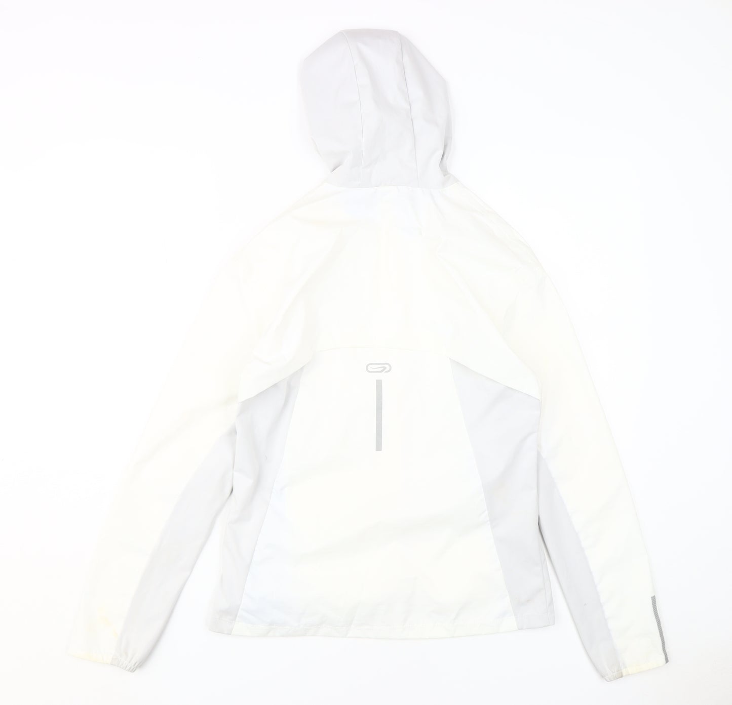 Decathlon Women's White Waterproof Rain Coat Jacket 8