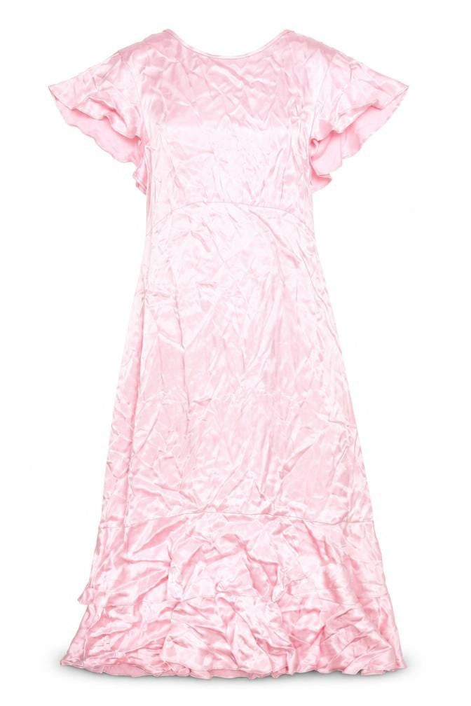 River Island Women’s Pink Fit & Flare Dress Size 14