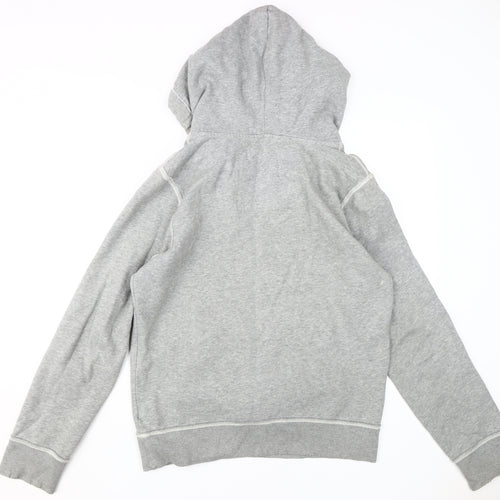 Hollister Men's Grey Pullover Hoodie, Size M