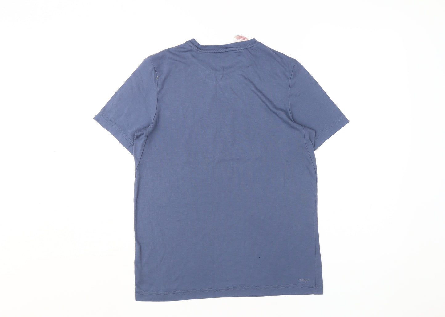 Adidas Boys Blue Graphic T-Shirt, Size L, Active Sportswear