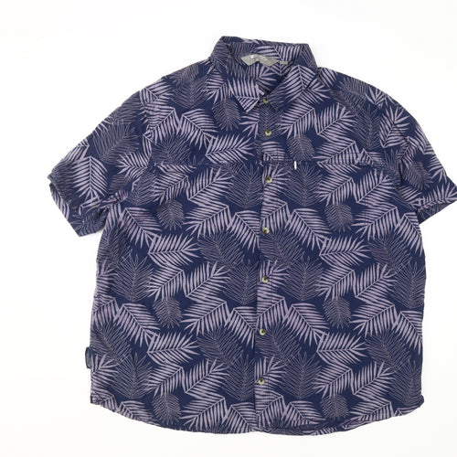 Mountain Warehouse Men's Blue Floral 3XL Shirt