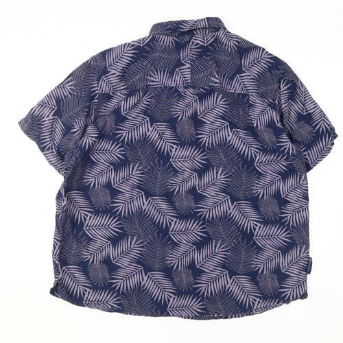 Mountain Warehouse Men's Blue Floral 3XL Shirt
