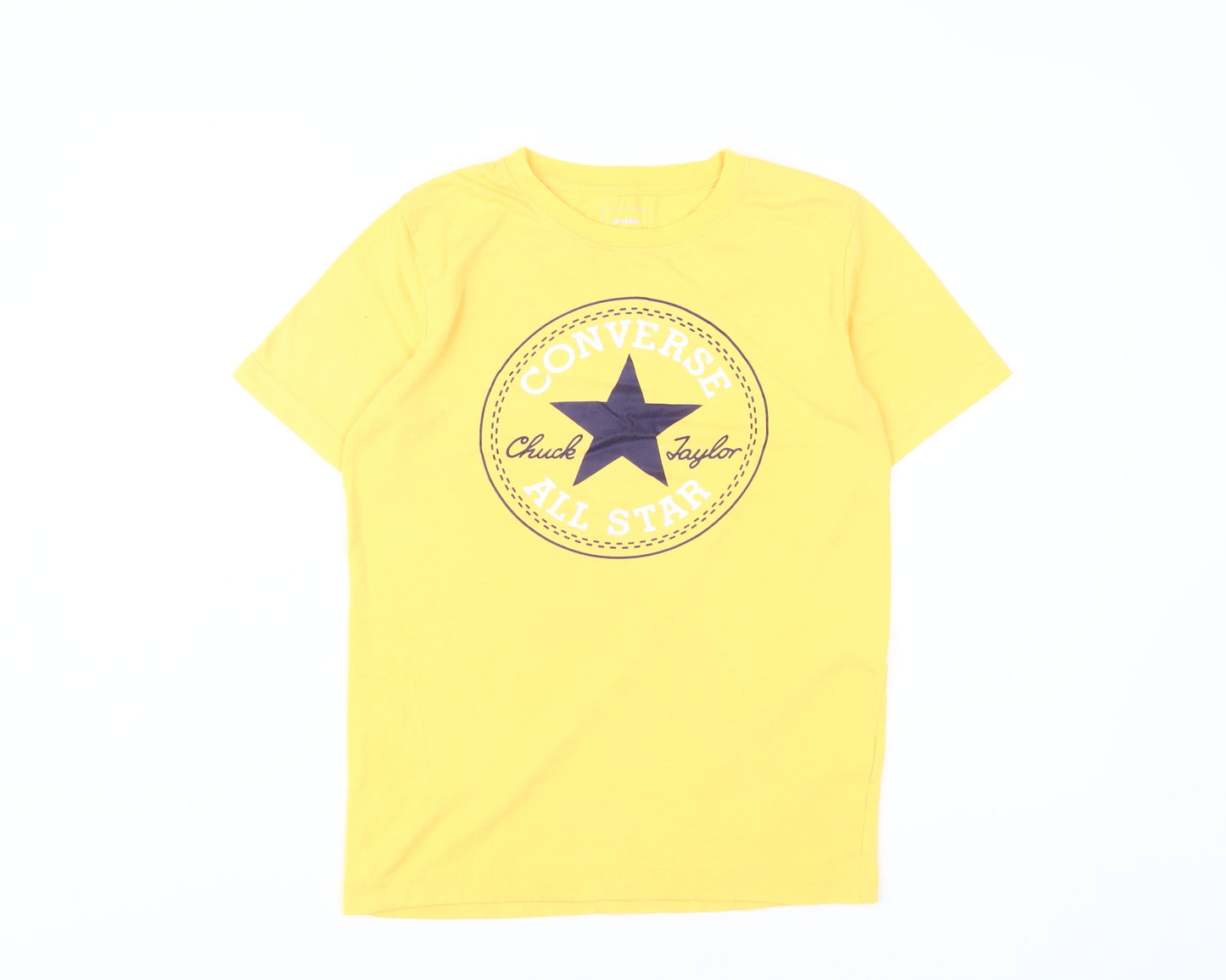 Converse Boys Yellow Logo T-Shirt L