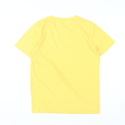 Converse Boys Yellow Logo T-Shirt L