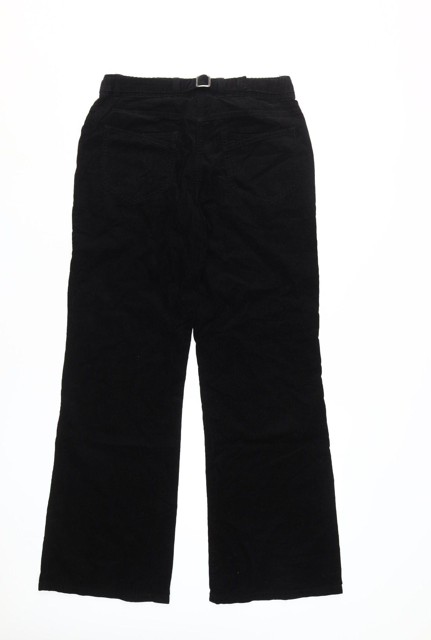 Laura Ashley Women's Black Cotton Trousers Size 10