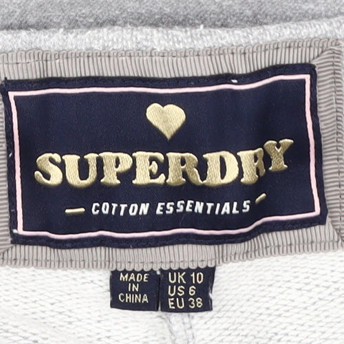 Superdry Women's Grey Sweatpants UK 10 Casual Elastic