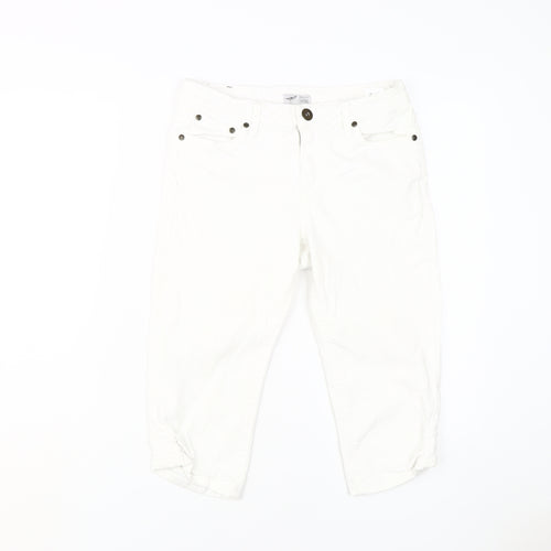 Arizona Women's White Capri Jeans Size 14