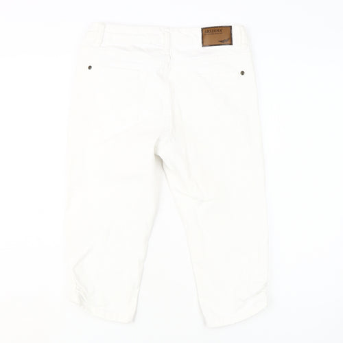 Arizona Women's White Capri Jeans Size 14