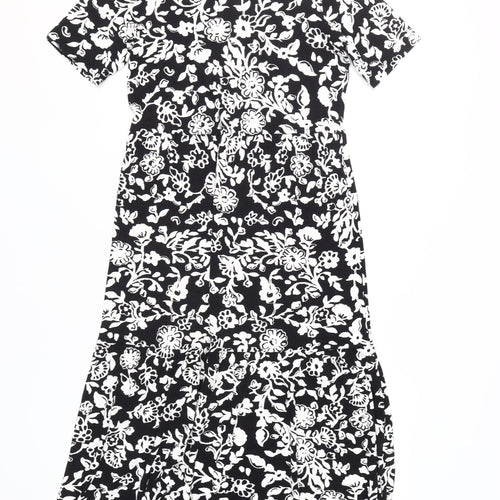 Marks and Spencer Women's Black Floral Midi Dress