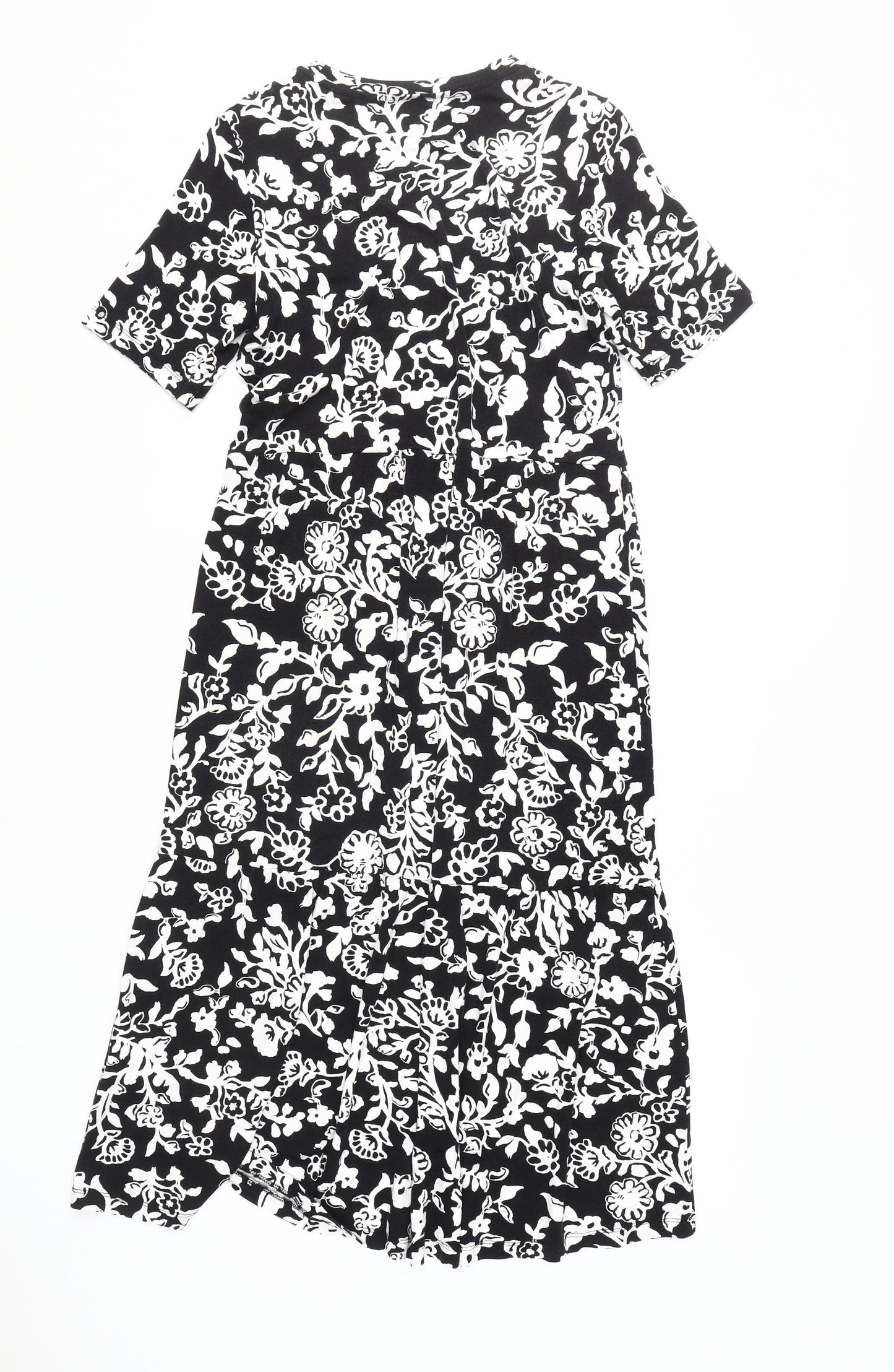 Marks and Spencer Women's Black Floral Midi Dress