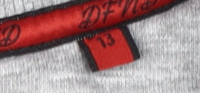 DFND Boys Grey Henley Sweatshirt, 13 Years, 1/2 Zip, Logo