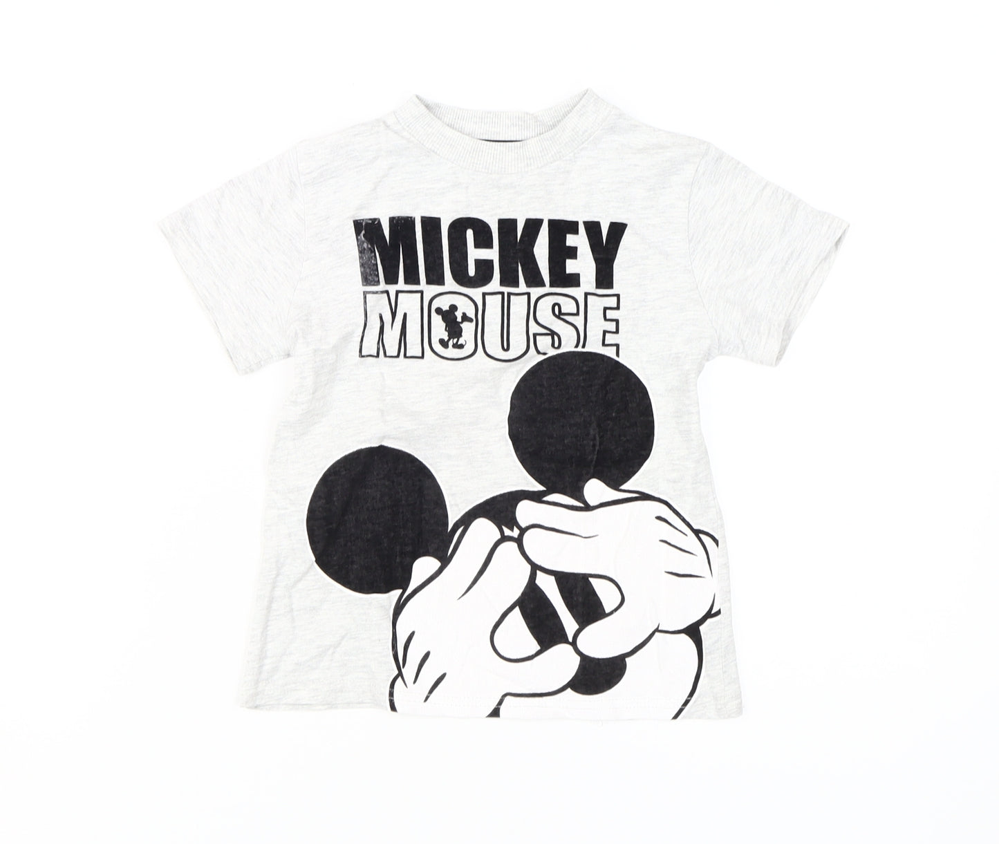 Disney Boys Grey Mickey Mouse T-Shirt 3-4 Years