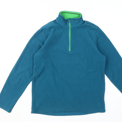 Decathlon Boys Blue Fleece Pullover Sweatshirt 14 Years