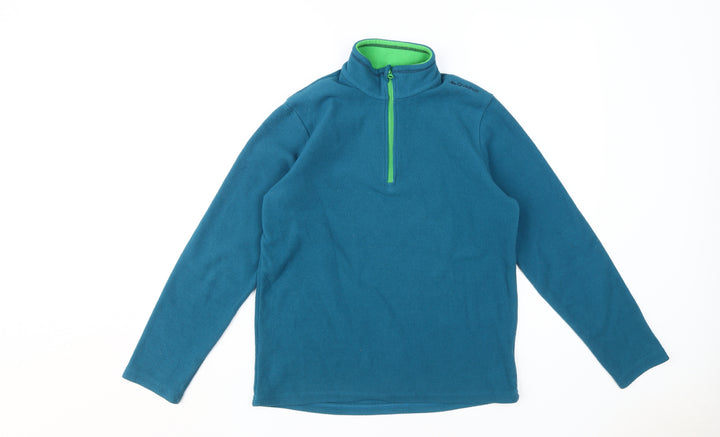 Decathlon Boys Blue Fleece Pullover Sweatshirt 14 Years