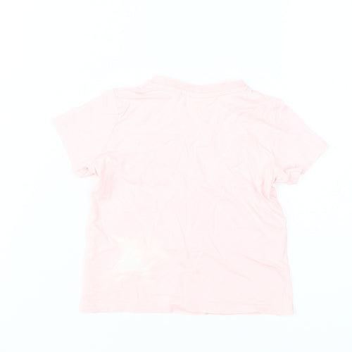 Juicy Couture Girls Pink Glitter Graphic Short Sleeve T-Shirt 2T