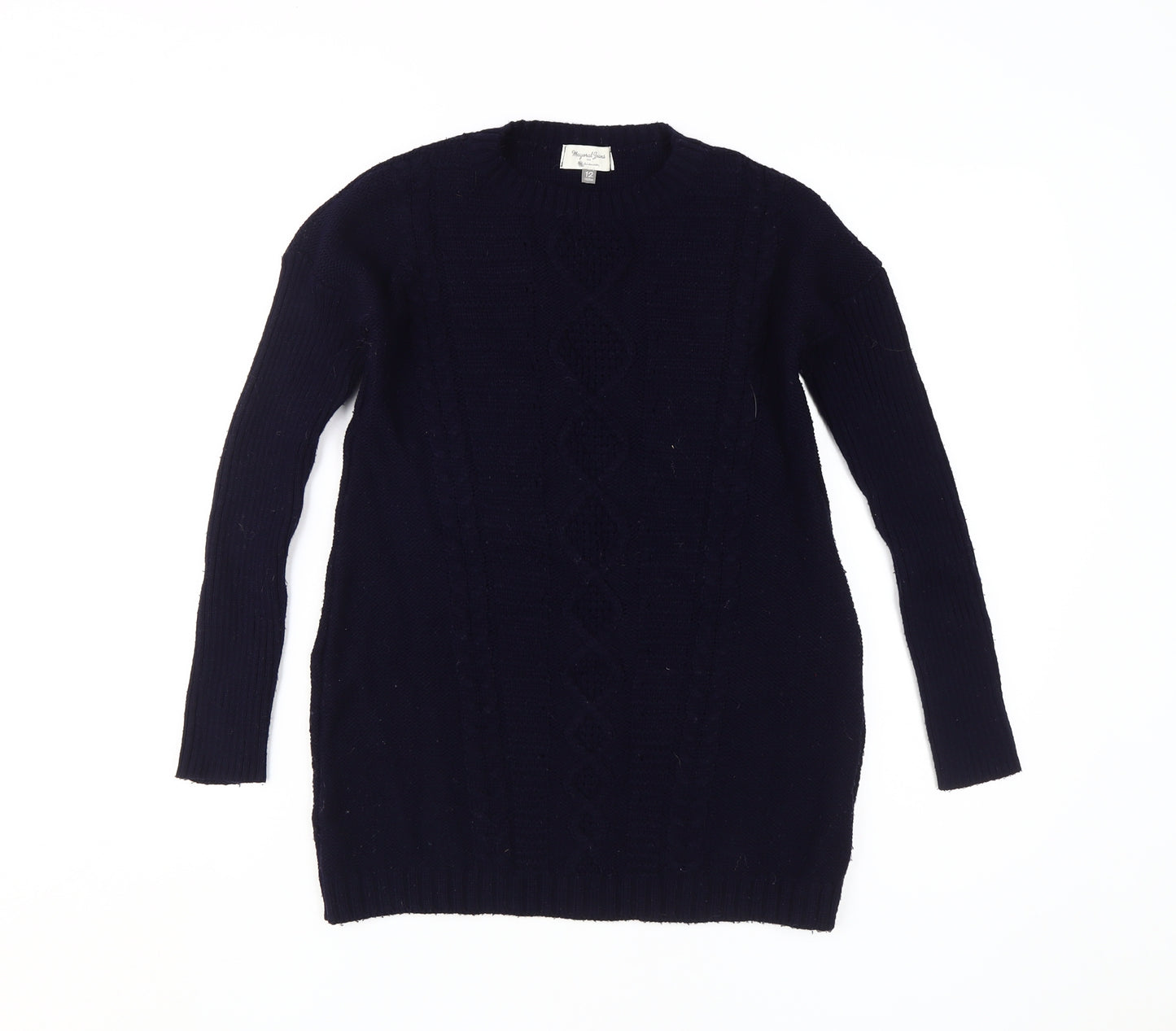 Mayoral Jeans Teens Blue Cable-Knit Pullover Jumper